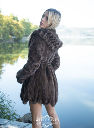 The Barbie Coat - Medium Brown