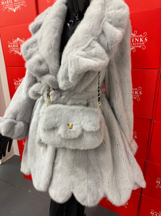 “JERSEY” LUXURY MINK FUR COAT