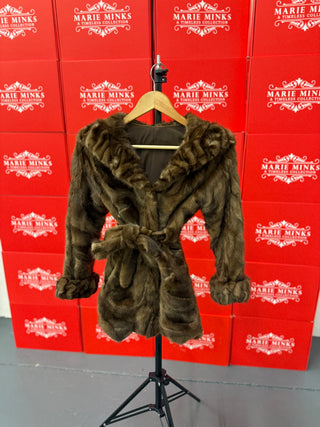 Barbie Mink Coat In Demi Buff