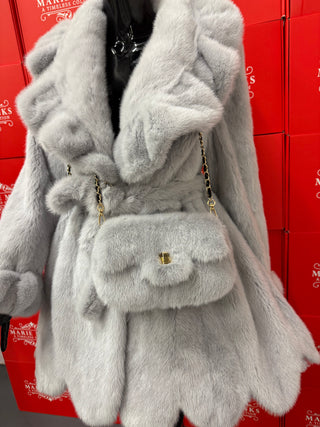 “JERSEY” LUXURY MINK FUR COAT