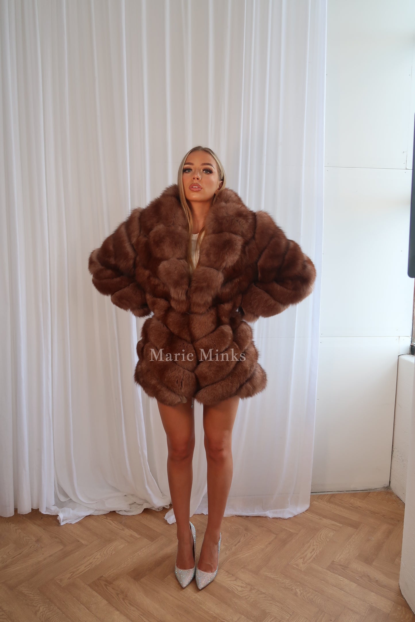 Sable Inspired Fox Fur Coat