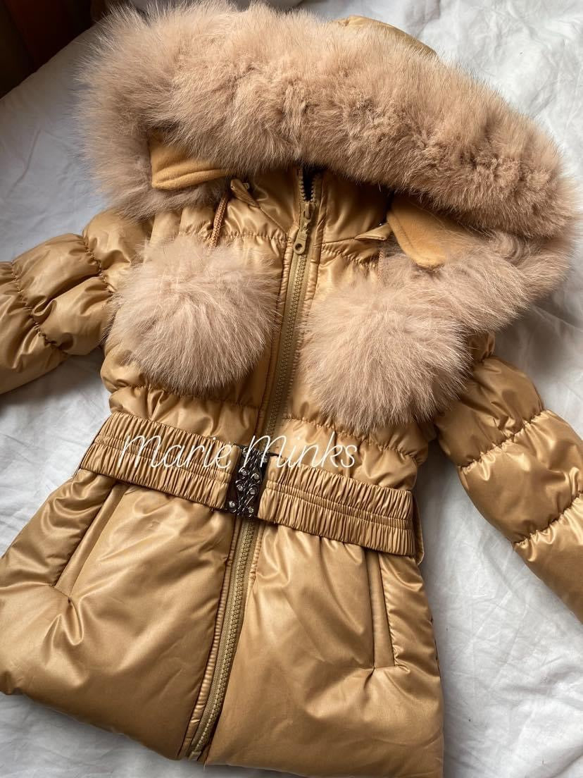 Fox Fur Down Coat