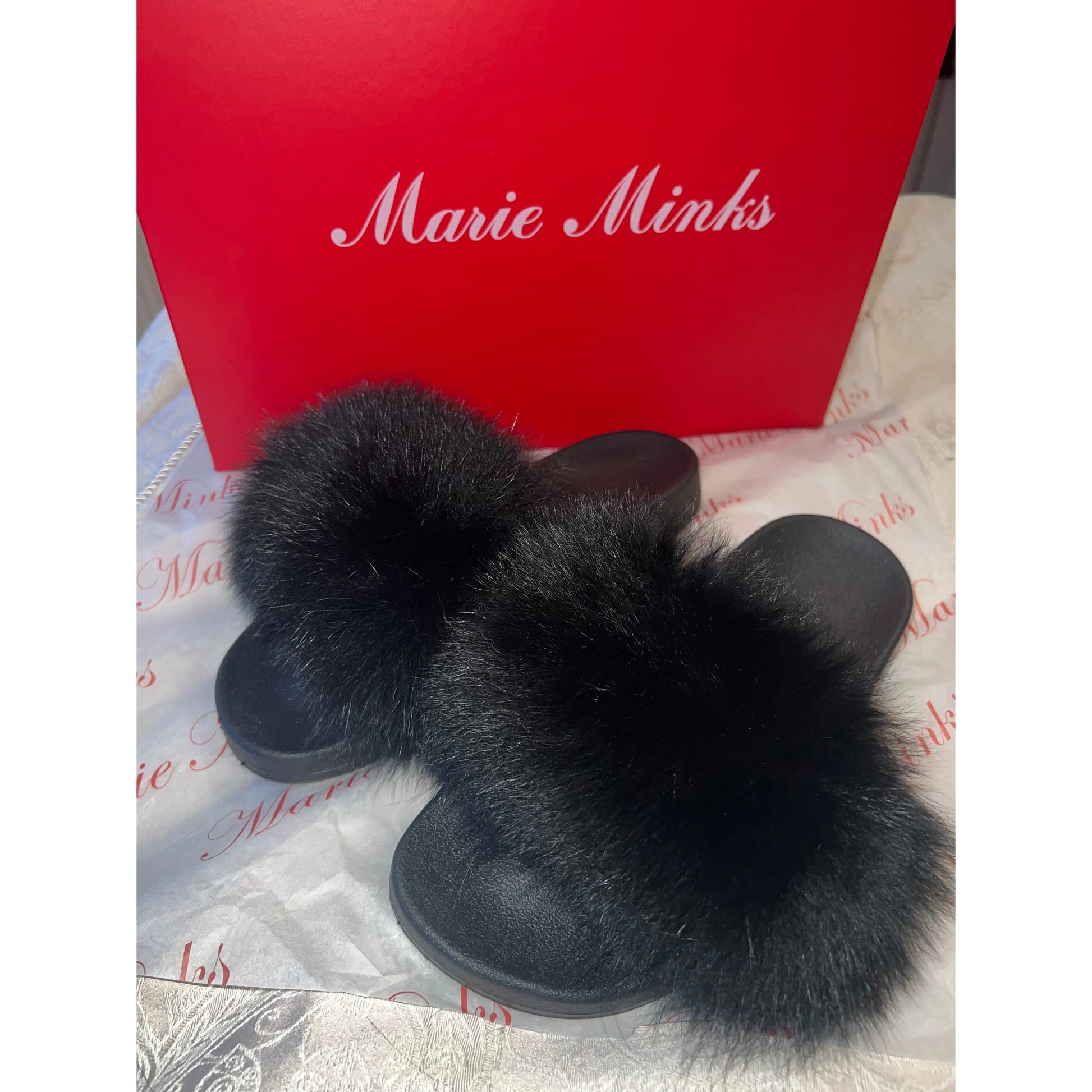 Real fox fur sliders uk hotsell