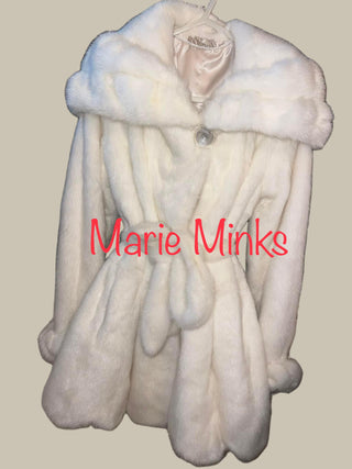 “PEARL” LUXURY MINK FUR COAT