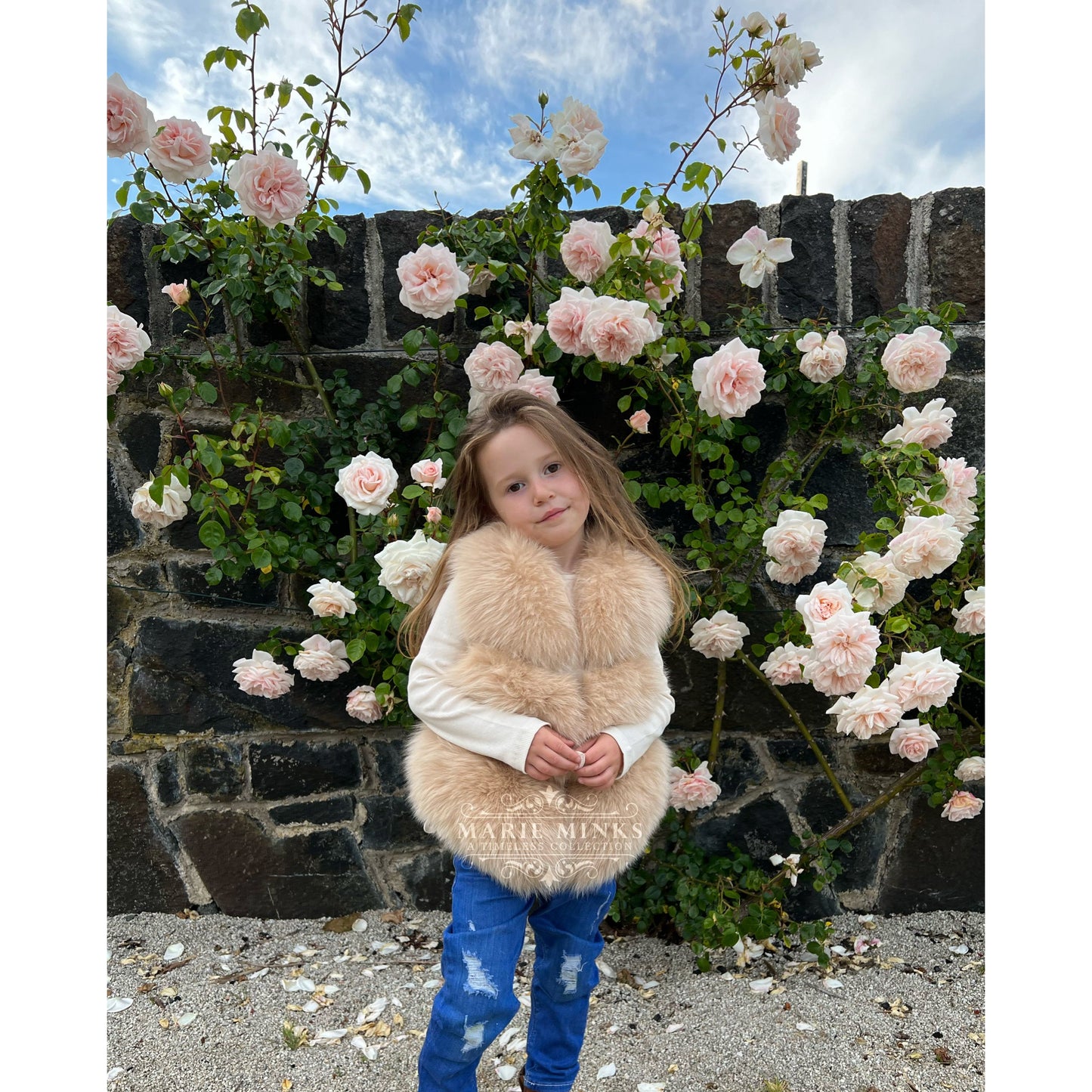 Kids Fox Fur Gilet