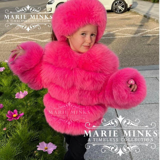 Childs Fox Fur 5 Row Coats