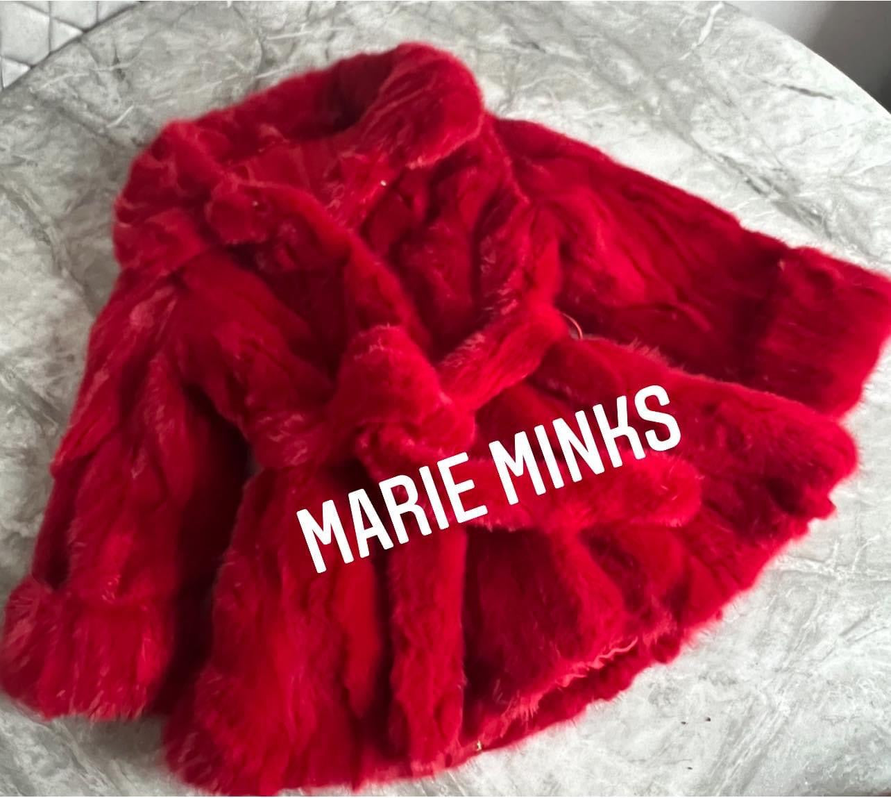 ‘Sophia’ Mink Coat In Kids